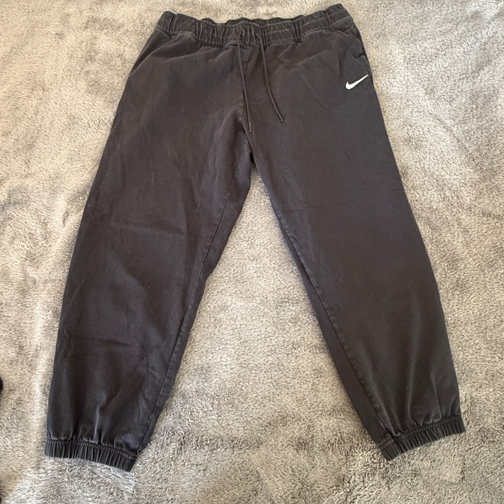 Nike Charcoal Joggers with Swoosh